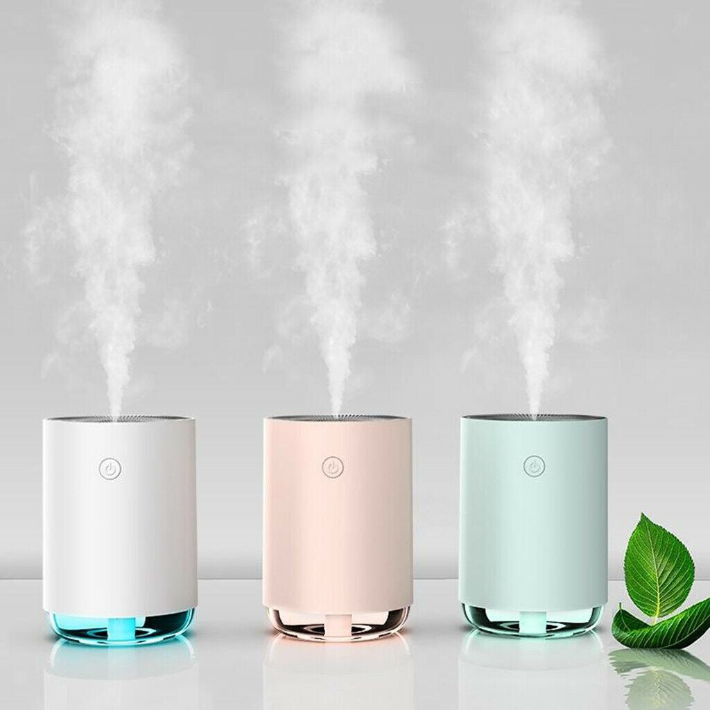 Wireless Ultrasonic Air Humidifier – 500ml Portable Aroma Diffuser with LED Battery Display