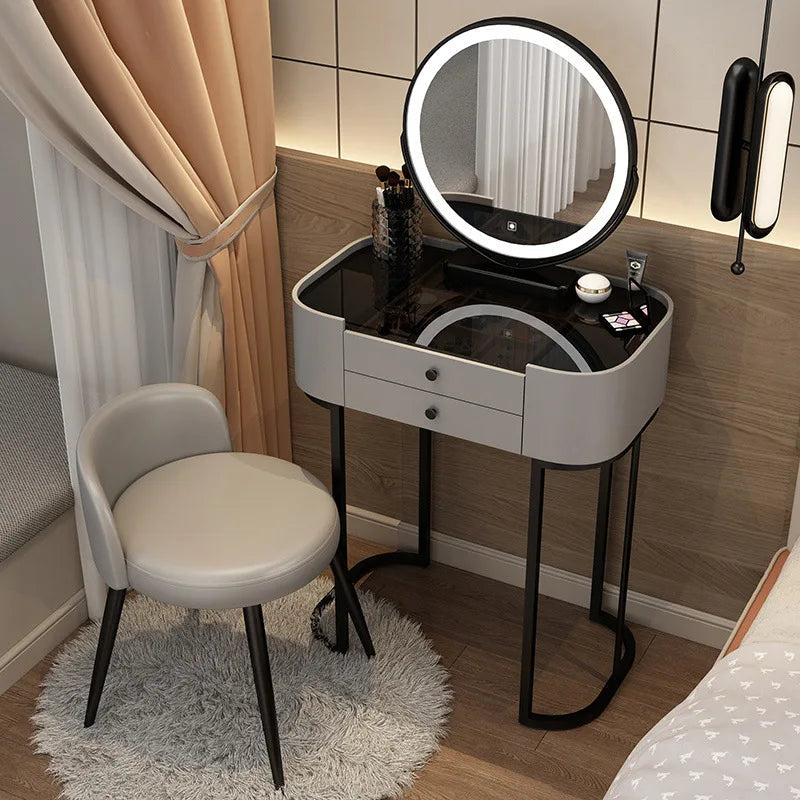 Light Luxury Modern Dressing Table with Mirror