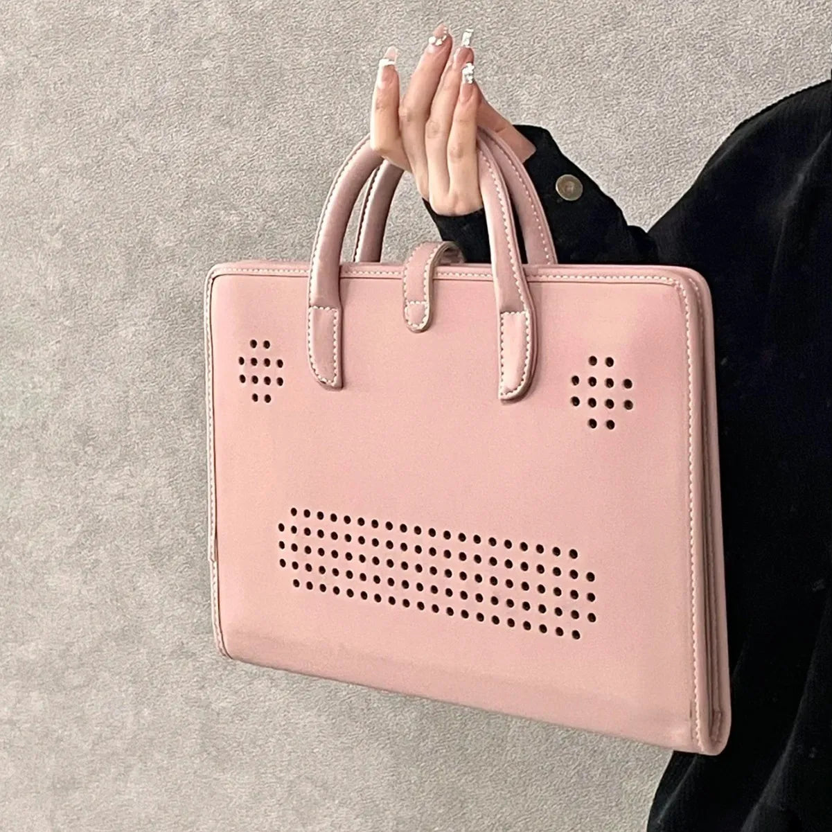 Pink Laptop Protective Handbag