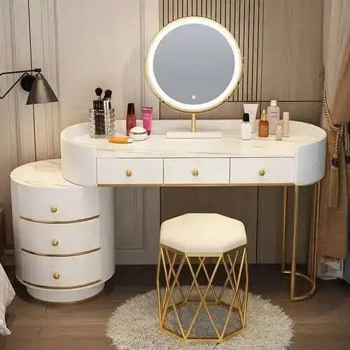 Nordic LED Makeup Dressing Table Set