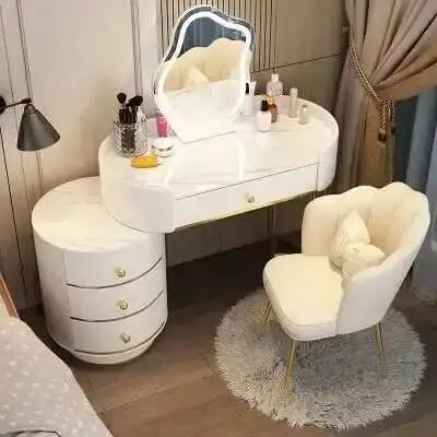 Nordic LED Makeup Dressing Table Set