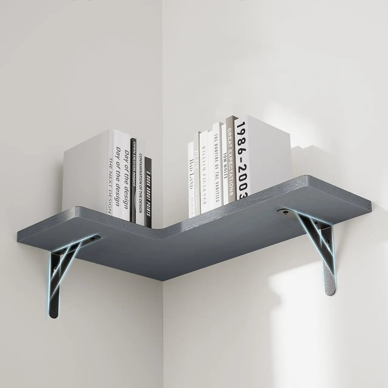 Rustic Paulownia Wood Wall Shelf