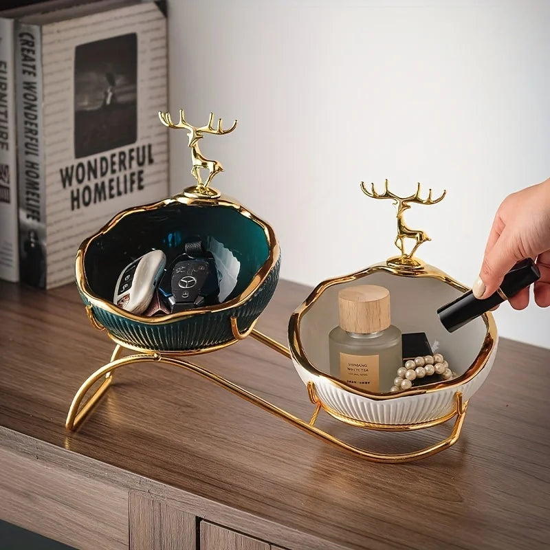 Ceramic 2-Tier Shoe Cabinet