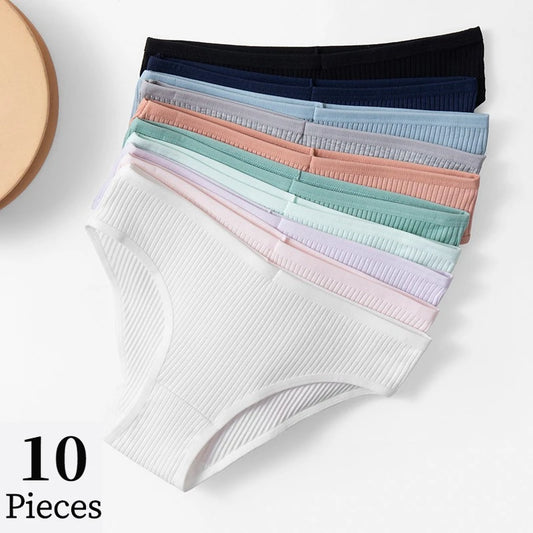 10PCS/Set Women's Cozy Panties