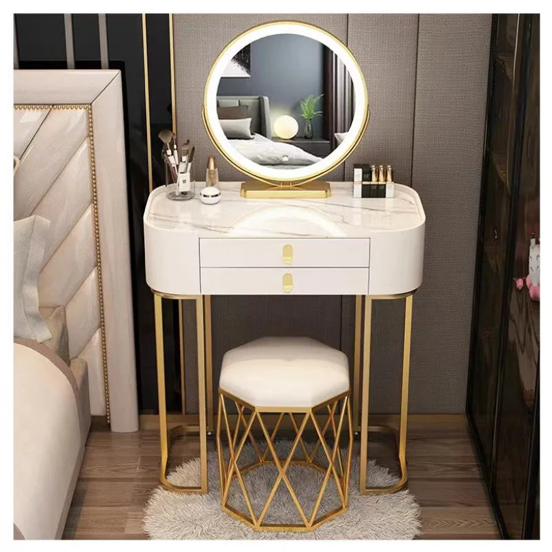 Light Luxury Modern Dressing Table with Mirror