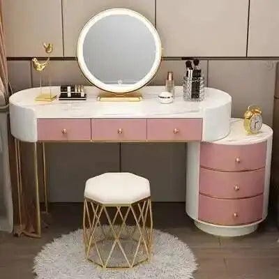 Nordic LED Makeup Dressing Table Set