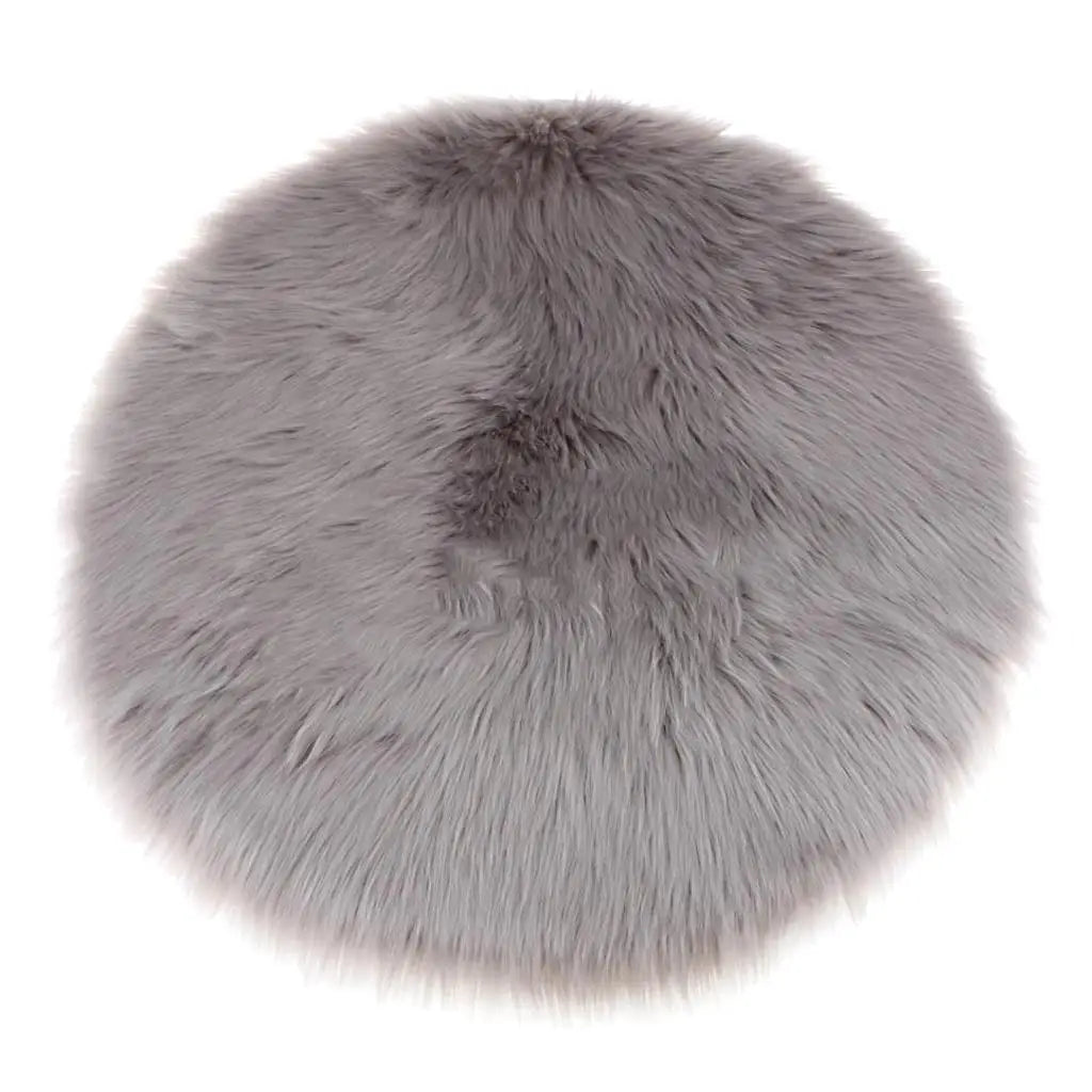 Soft Faux Sheepskin Area Rug – Small Plush Fur Carpet for Bedroom & Home Décor