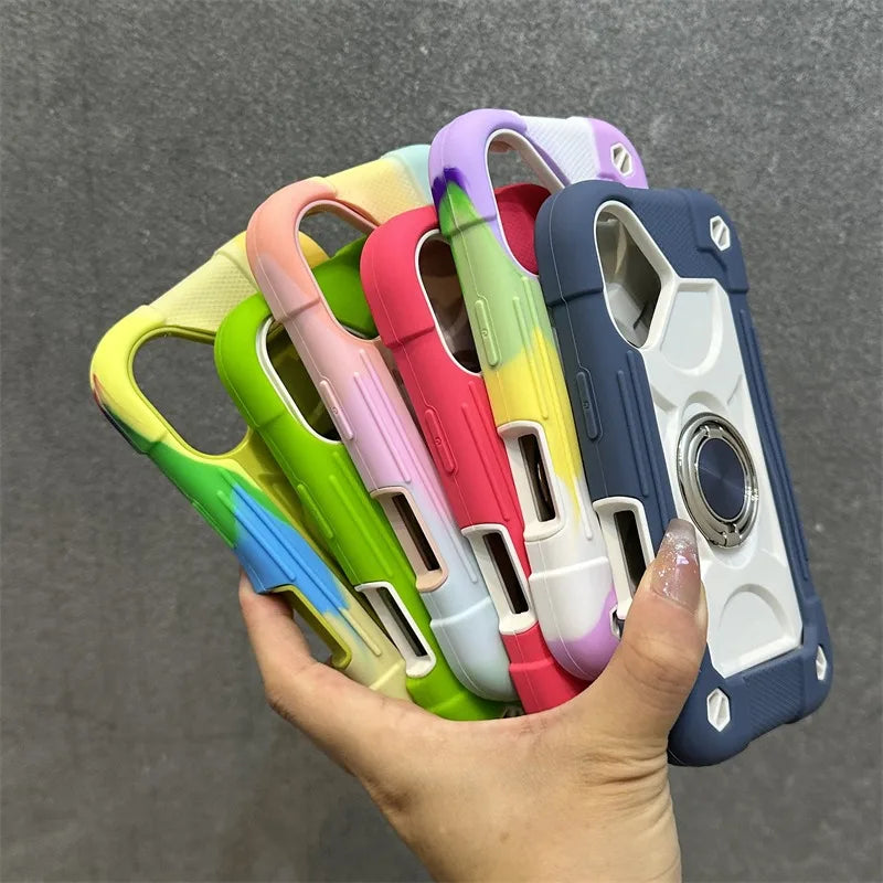 Luxury Armor Ring Holder iPhone Case