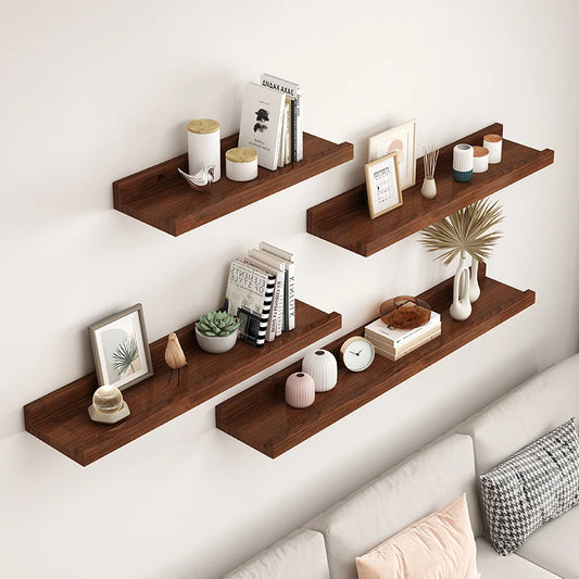 Rectangular Wooden Wall Plant Rack