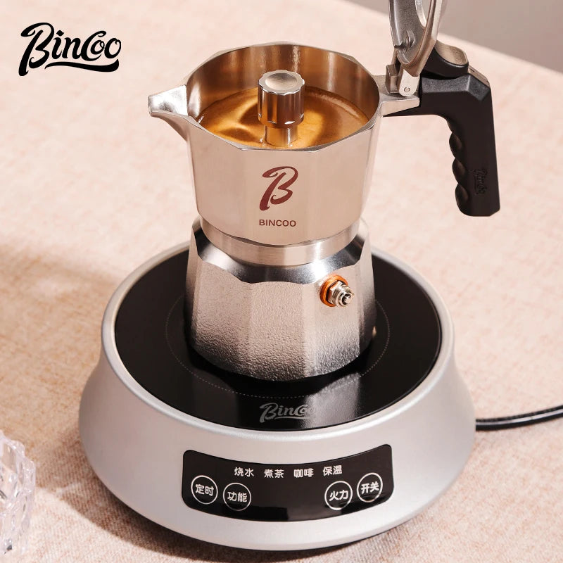 Bincoo 3-Valve Stainless Steel Moka Pot