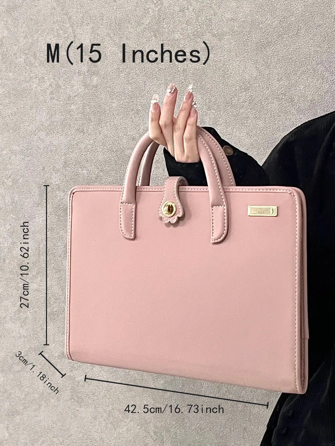 Pink Laptop Protective Handbag