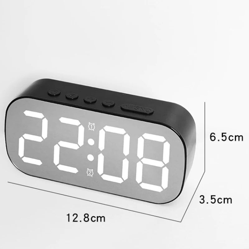 LED Digital Desktop Alarm Clock – Minimalist Electronic Clock for Bedroom & Living Room