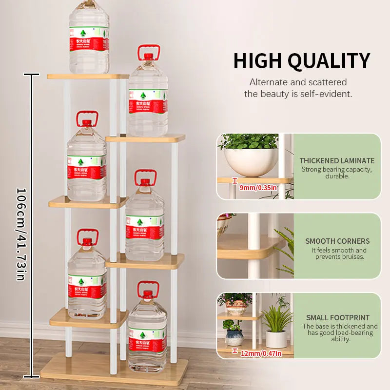 Wooden Multi-Layer Plant Stand