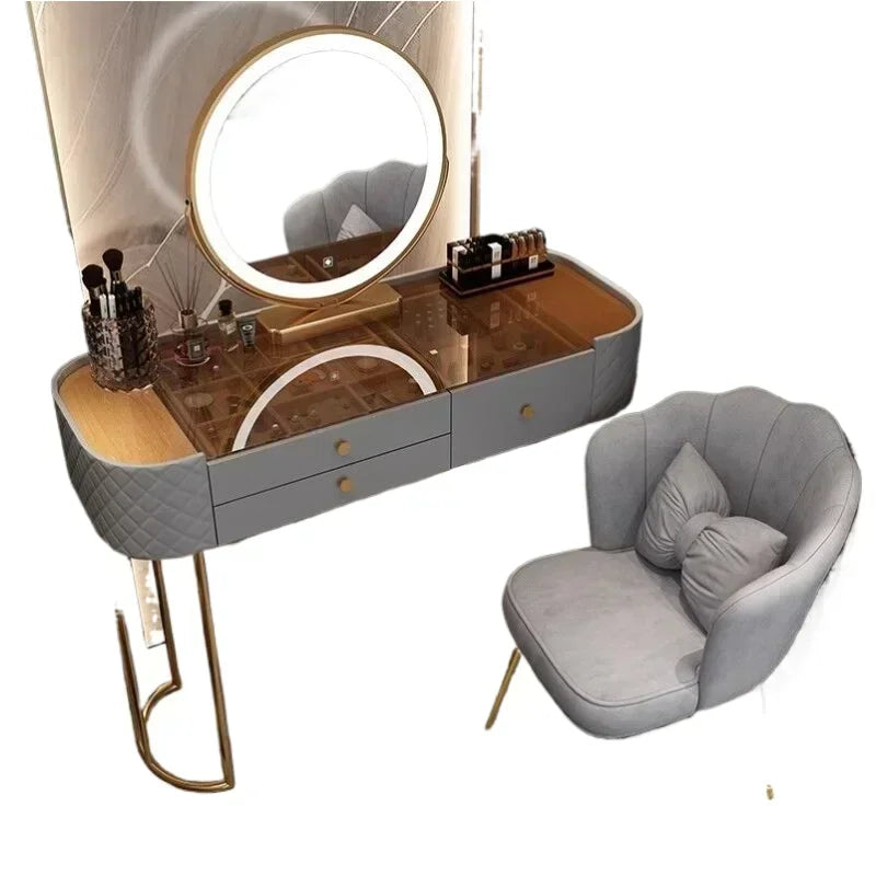 Luxury LED Makeup Dressing Table Mirror – White