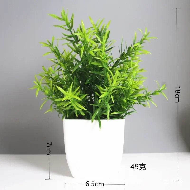 Artificial Bonsai Eucalyptus Plant – Potted Indoor & Outdoor Decor