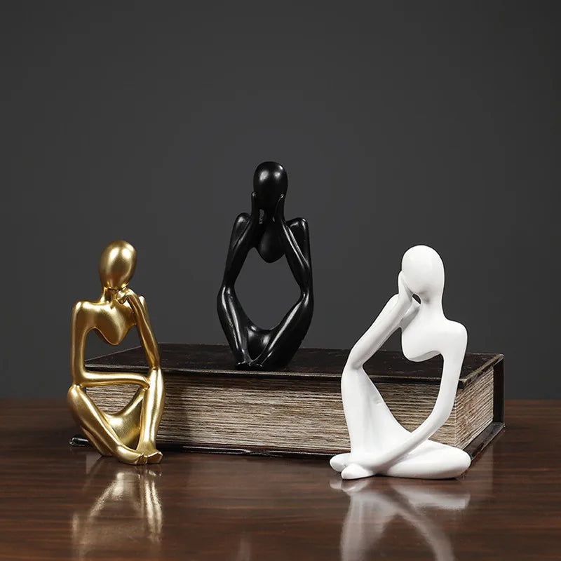 Sandstone Thinker Sculpture