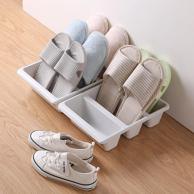 Nordic Vertical Slippers Rack – Modern Space-Saving Shoe Organizer