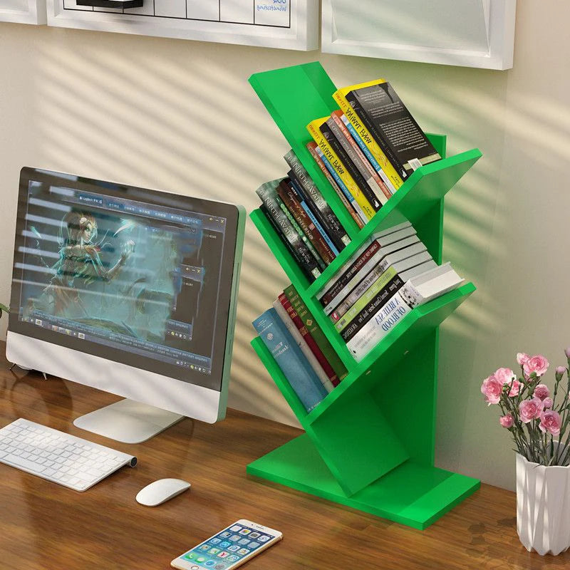 Tree-Shape Tabletop Bookshelf Organizer