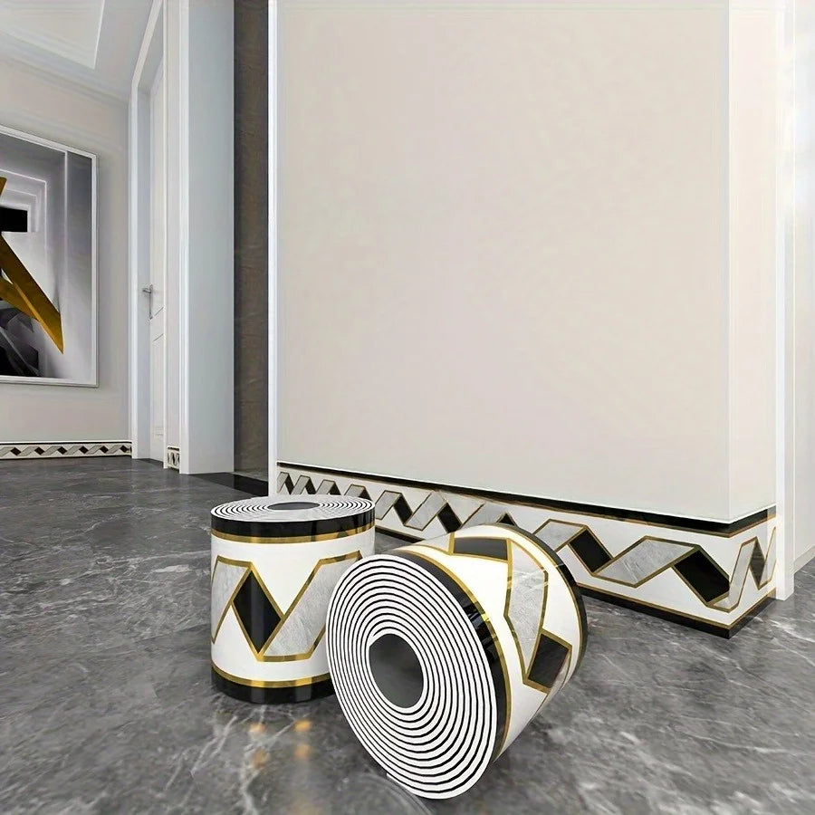Luxury Self-Adhesive Wall & Floor Border – Protective Trim Roll