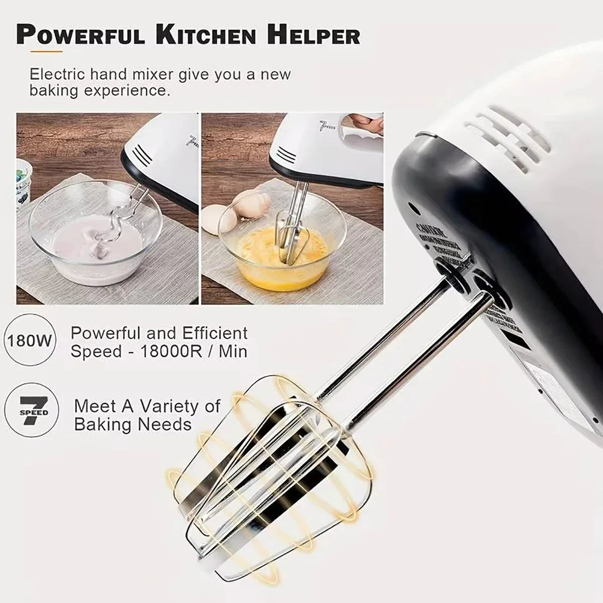 7-Speed Hand Mixer