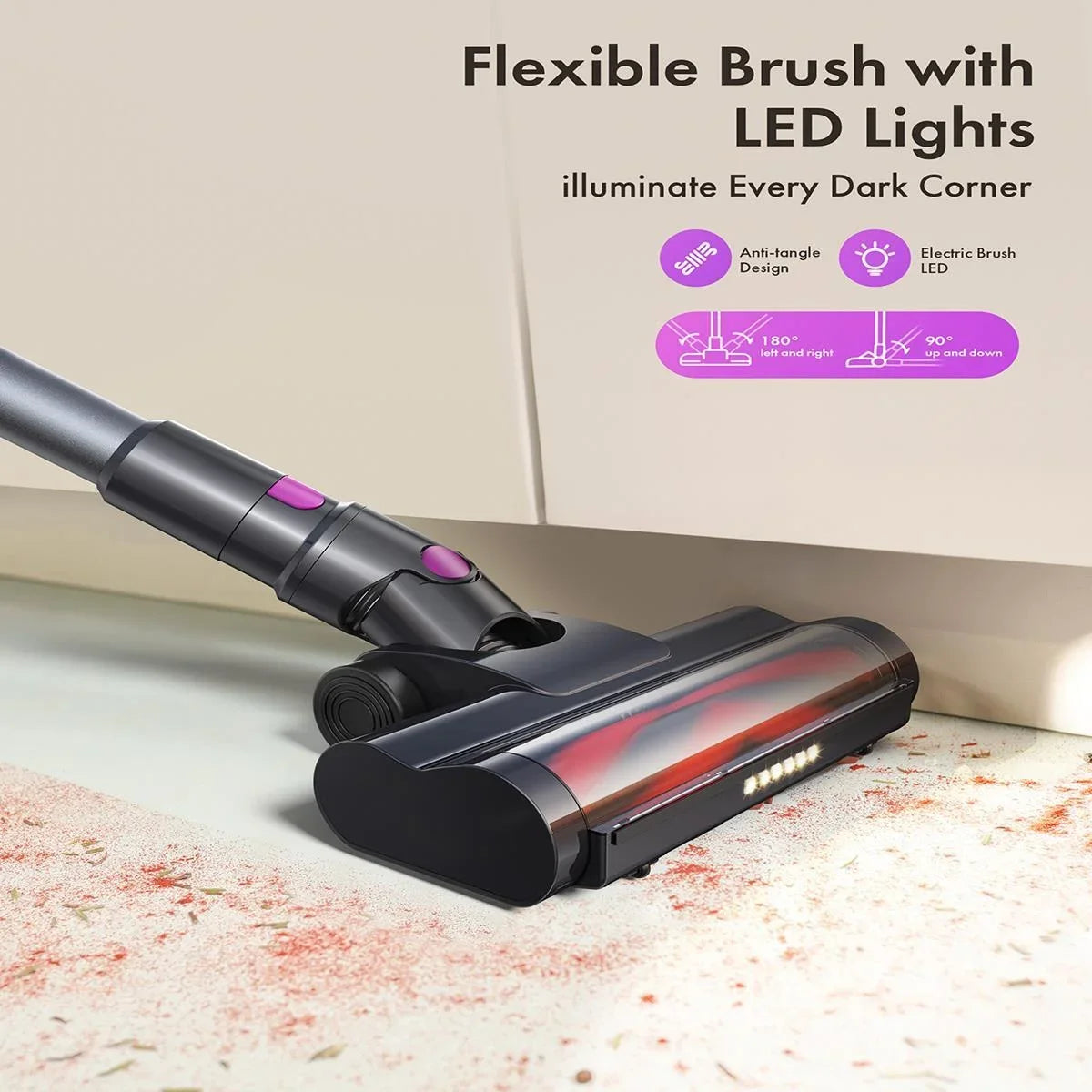 Cordless Vacuum Cleaner – 23KPa Power