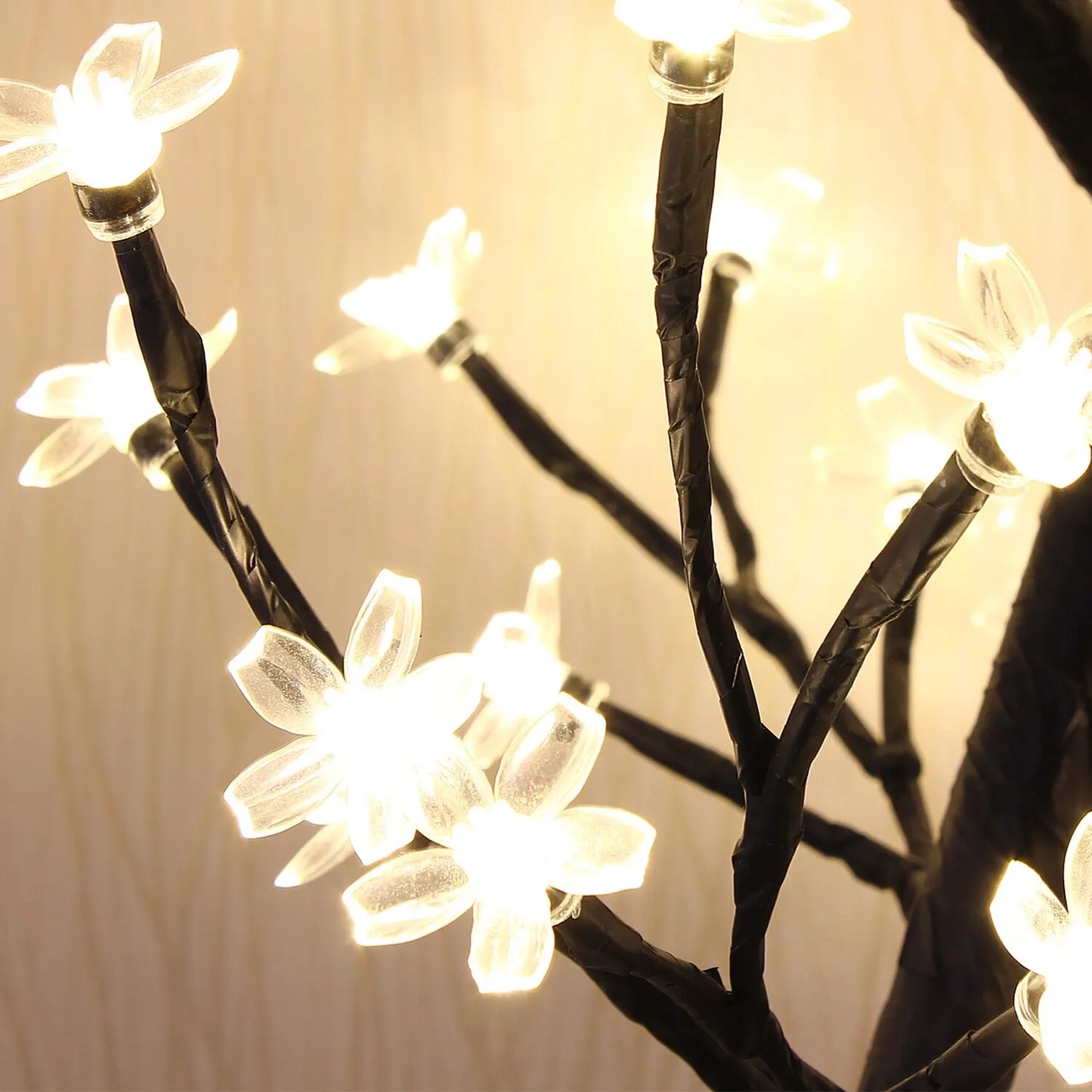 Cherry Blossom LED Table Tree Night Light – USB Powered Touch Switch