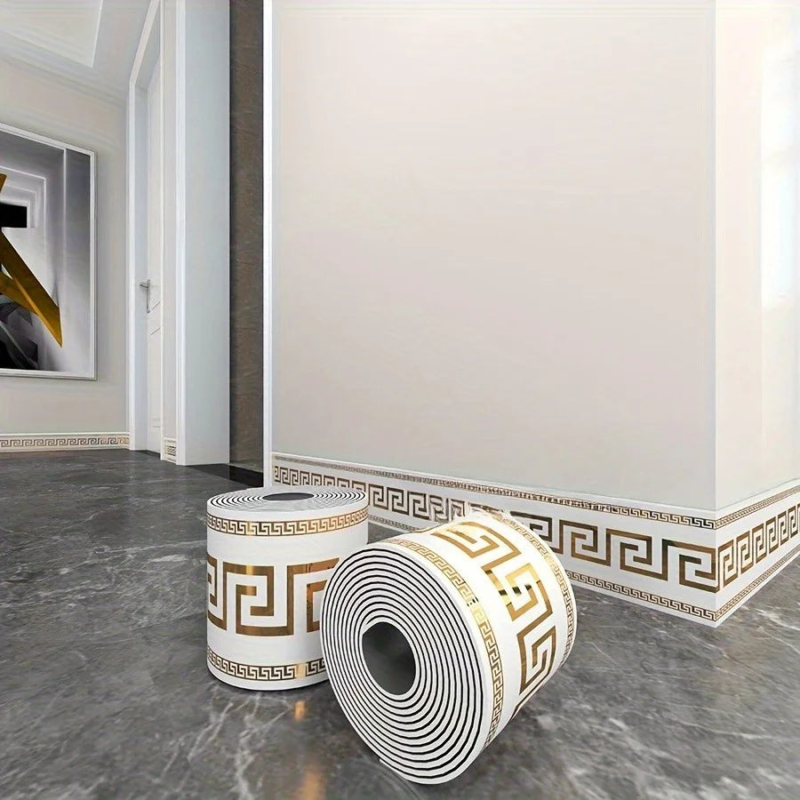 Luxury Self-Adhesive Wall & Floor Border – Protective Trim Roll