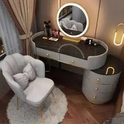 Nordic LED Makeup Dressing Table Set