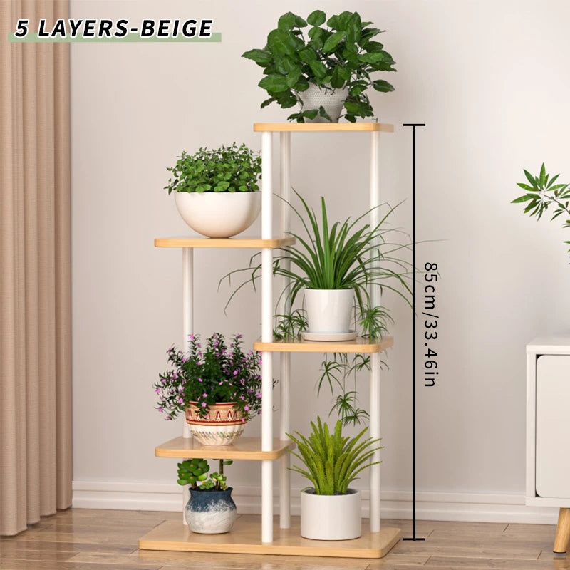 Wooden Multi-Layer Plant Stand