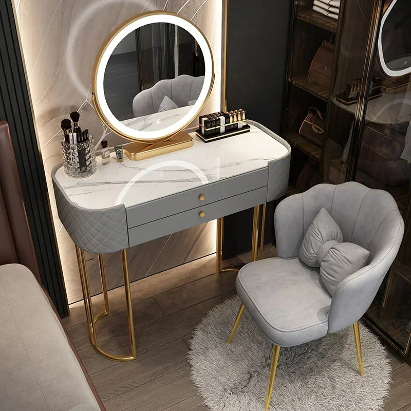 Luxury LED Makeup Dressing Table Mirror – White