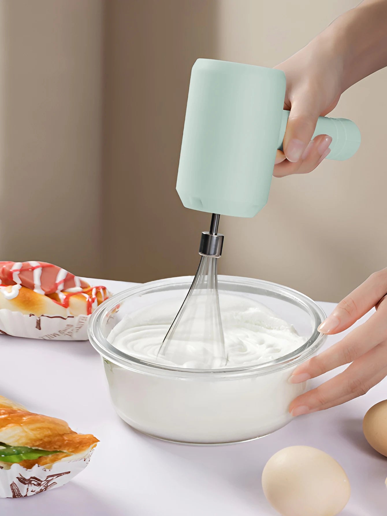 Electric Milk Frother & Whisk – 3-Speed Portable