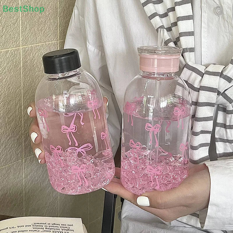 Portable Bowknot Drinking Bottle