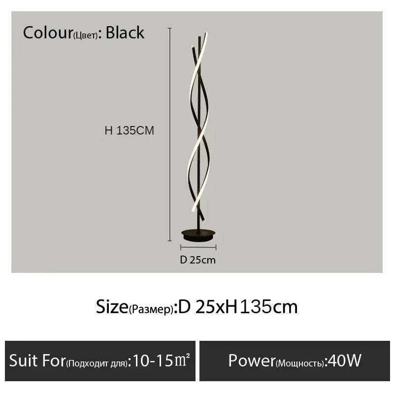 Geometric LED Floor Lamp