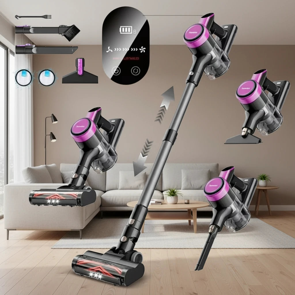 Cordless Vacuum Cleaner – 23KPa Power