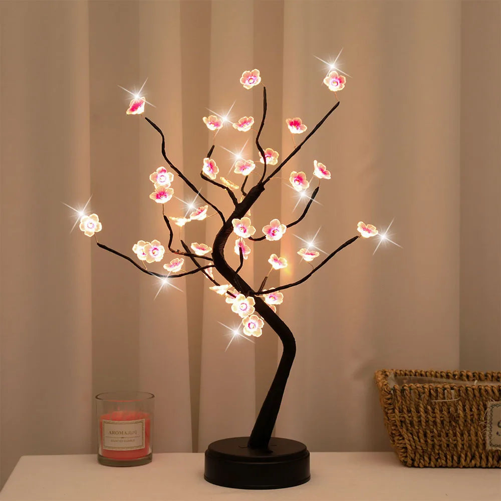 Cherry Blossom LED Table Tree Night Light