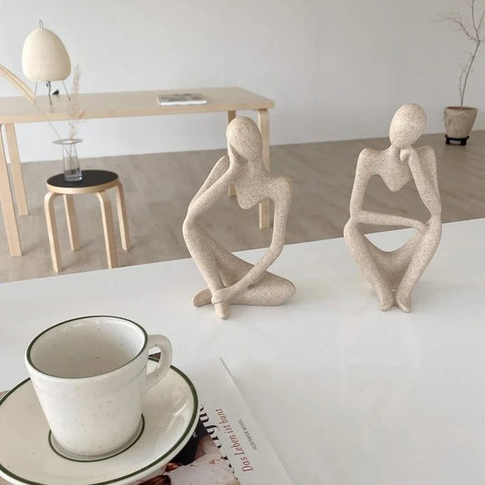 Sandstone Thinker Sculpture