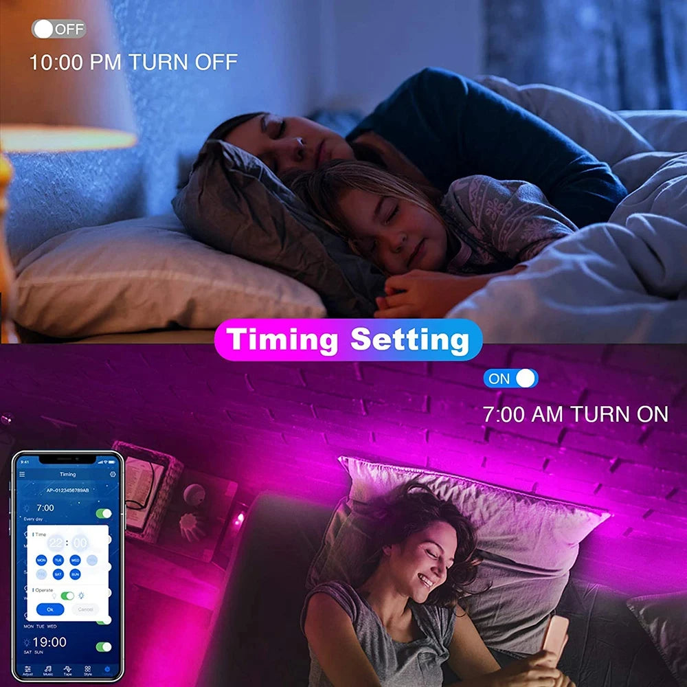Bluetooth Smart LED Strip Lights – APP Controlled Flexible RGB Backlights