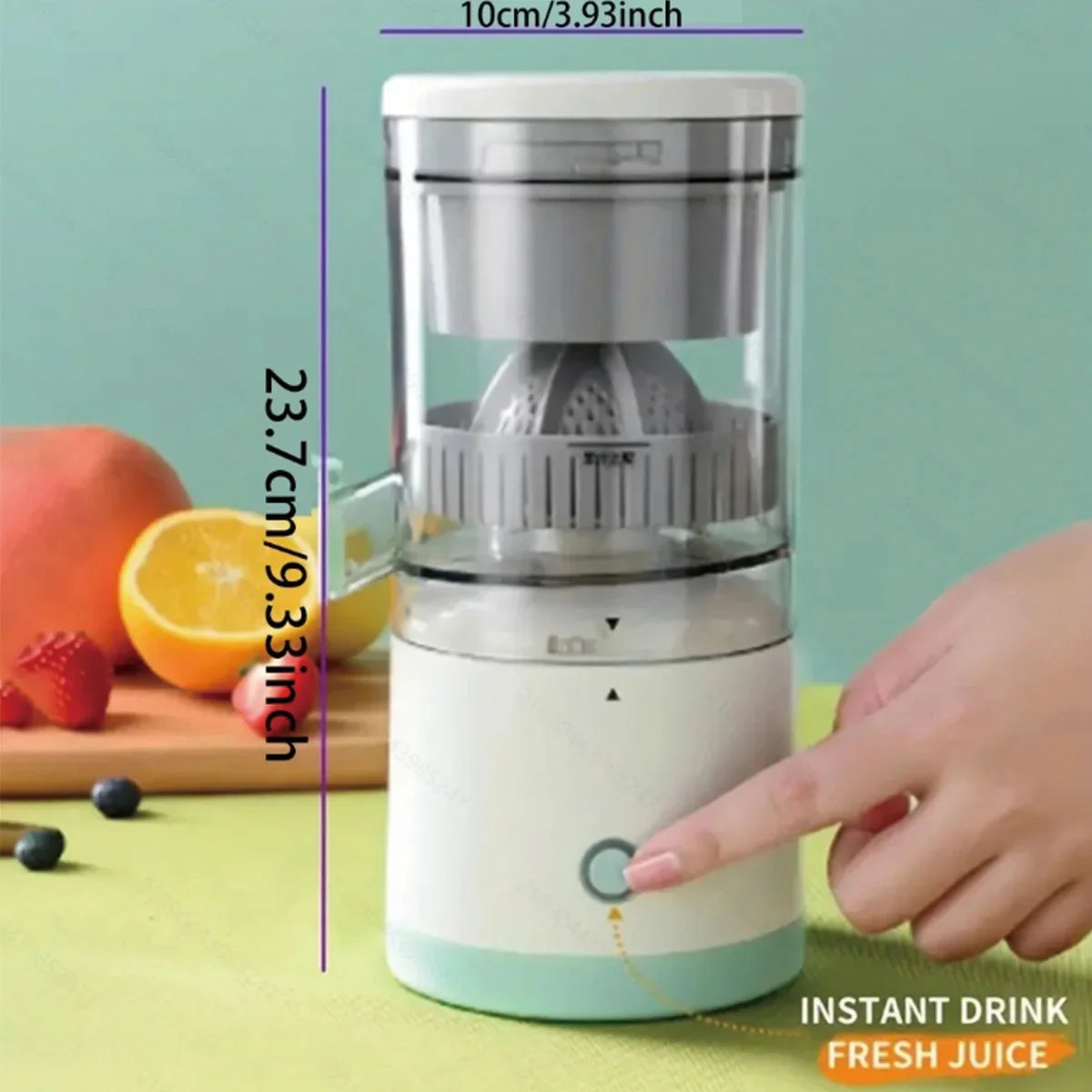 Portable USB Electric Citrus Juicer – High-Output Mini Fruit Squeezer
