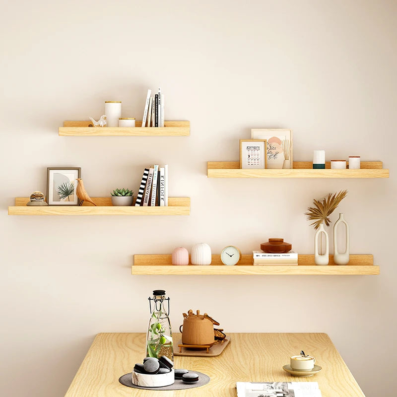 Rectangular Wooden Wall Plant Rack