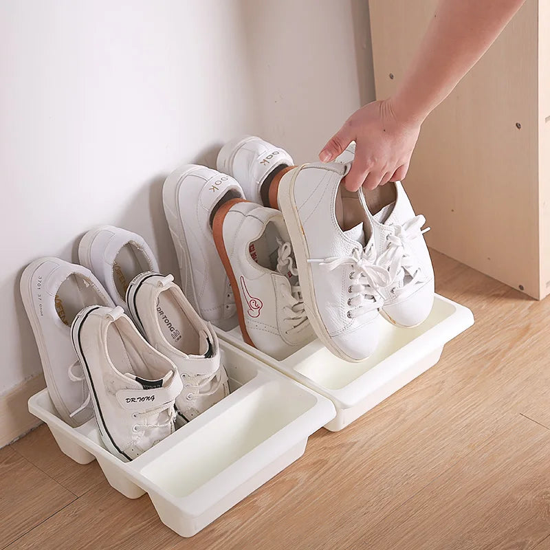 Nordic Vertical Slippers Rack – Modern Space-Saving Shoe Organizer