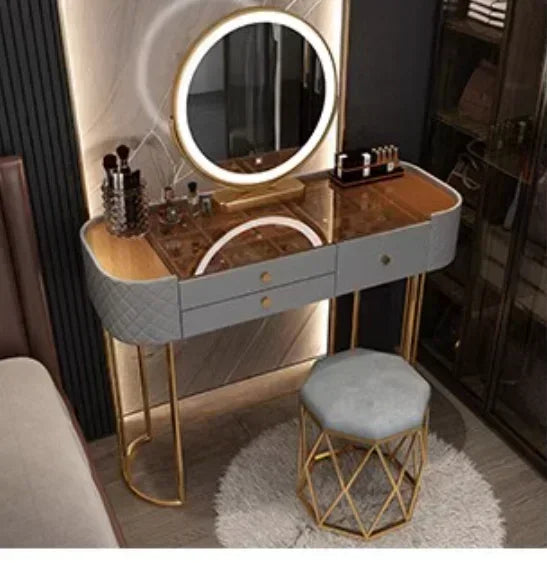 Luxury LED Makeup Dressing Table Mirror – White