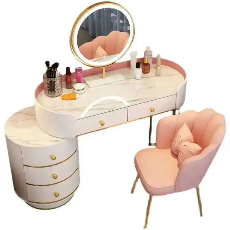 Nordic LED Makeup Dressing Table Set