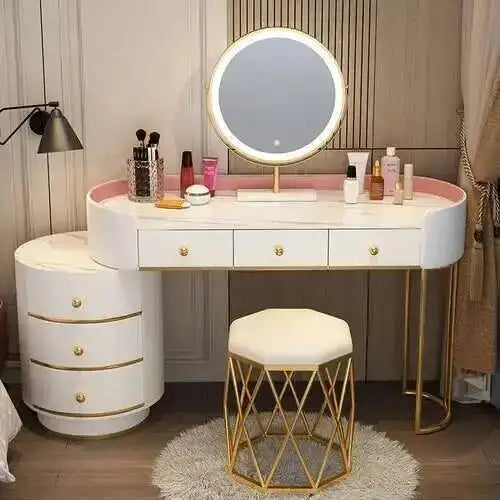 Nordic LED Makeup Dressing Table Set
