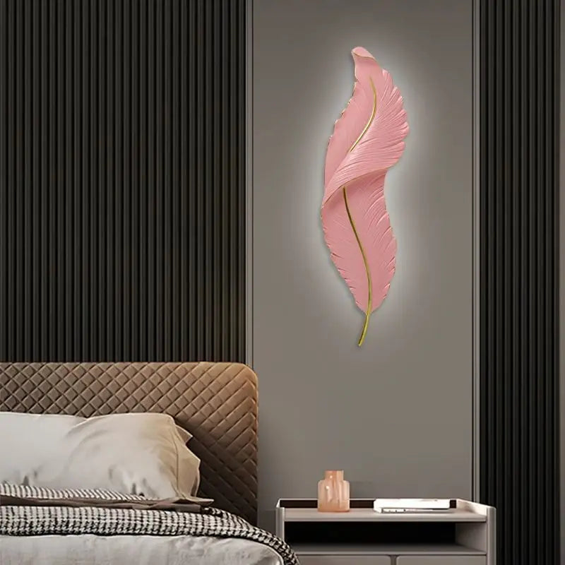 FeatherGlow Luxury Wall Lamp