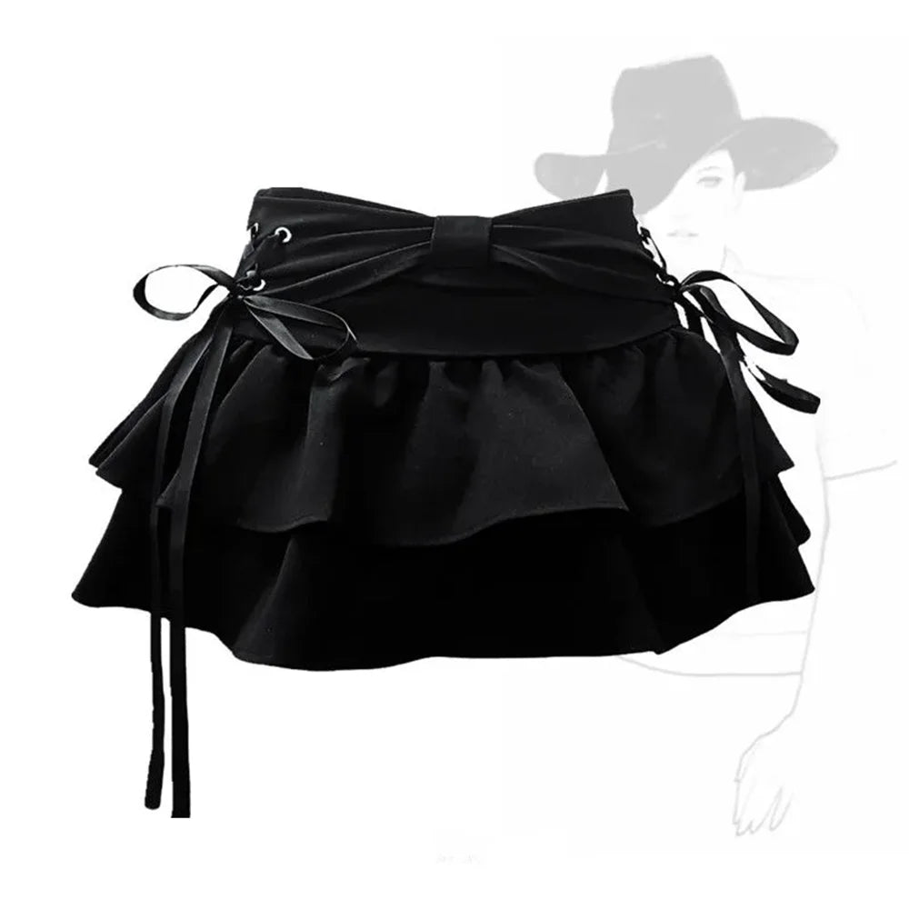 Vintage Bow Skirt – Elegant Retro Charm