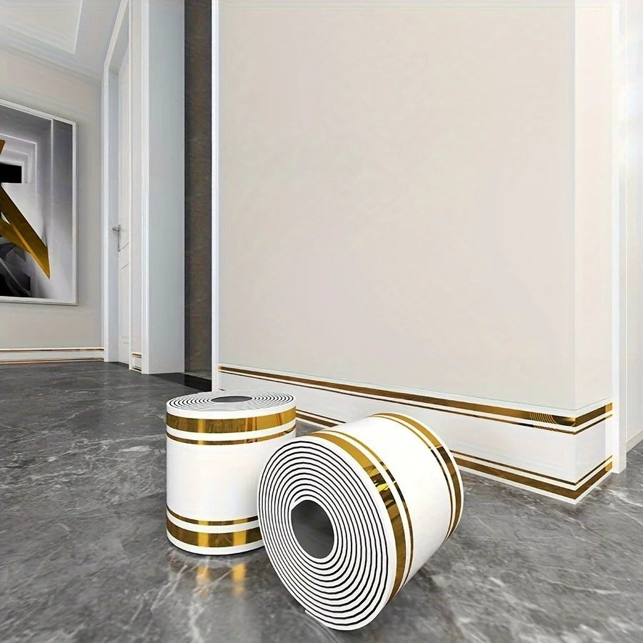 Luxury Self-Adhesive Wall & Floor Border – Protective Trim Roll