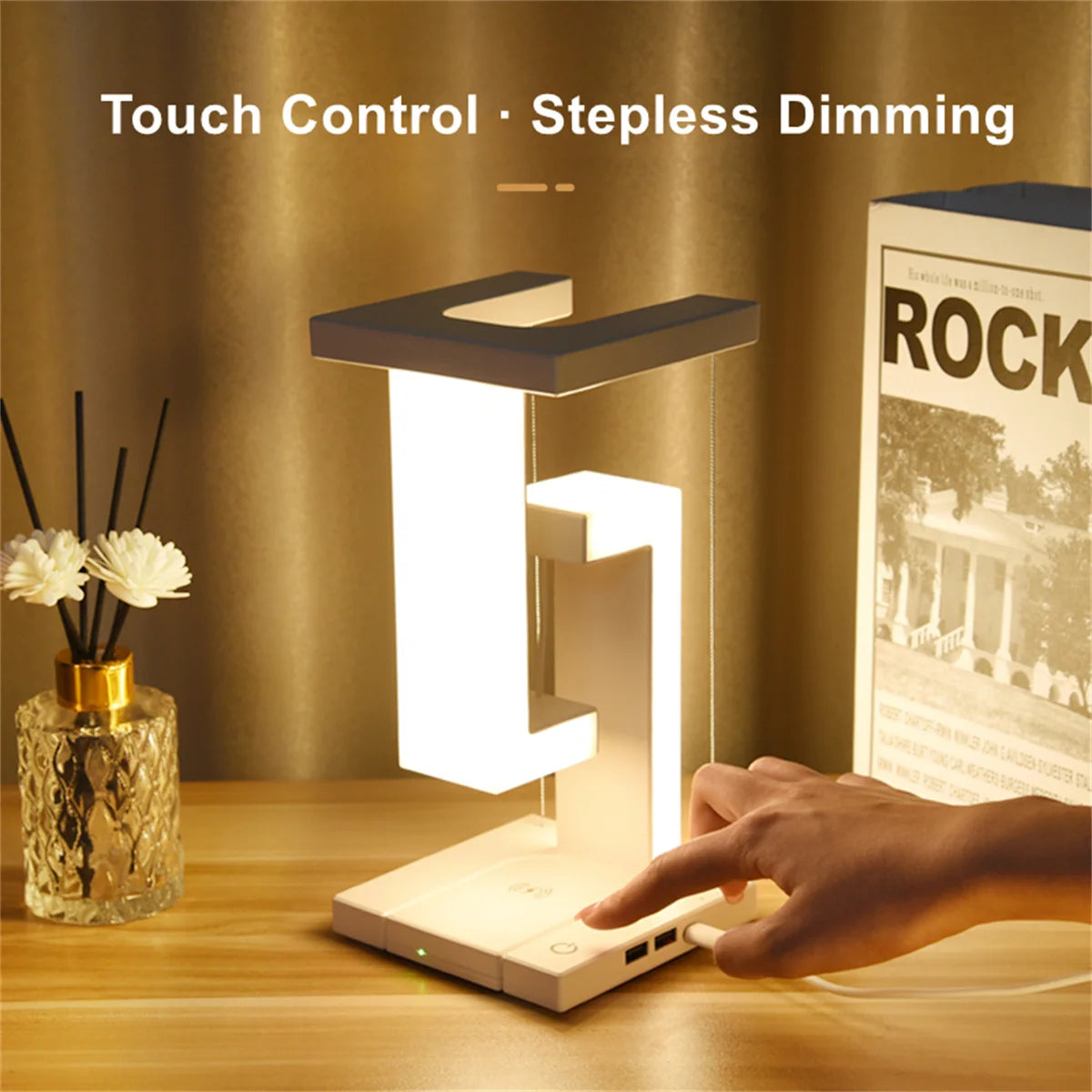 FloatGlow Charging Desk Lamp