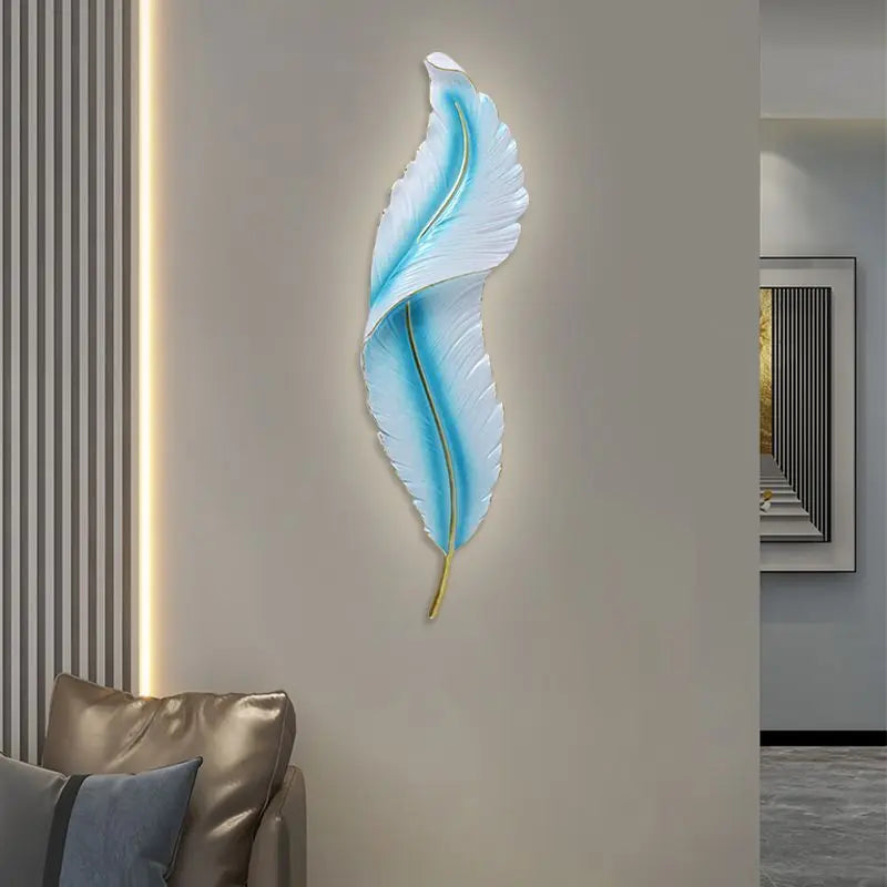 FeatherGlow Luxury Wall Lamp