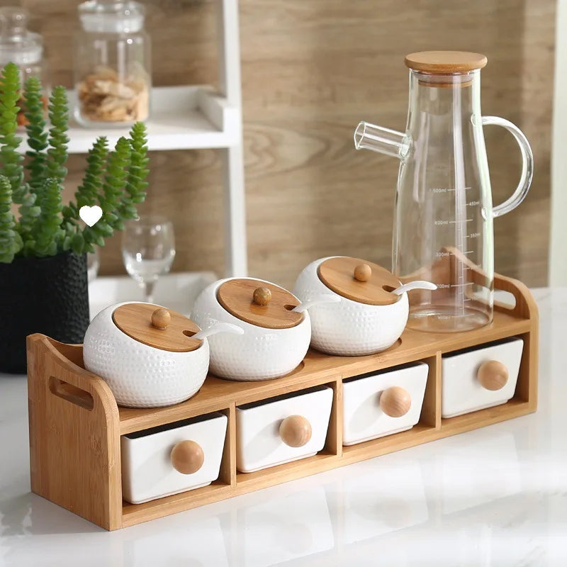 Ceramic Seasoning Jar with Lid