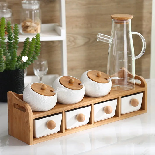 Ceramic Seasoning Jar with Lid